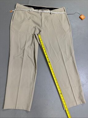 Lightweight Savane Men's Khaki Dress Pants - Flat Front